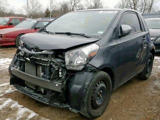 JTNJJXB08EJ030089 - 2014 TOYOTA SCION IQ GRAY photo 2