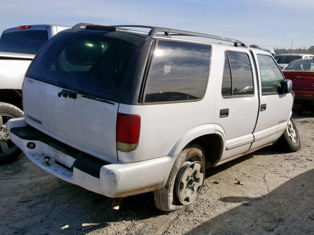 1GNDT13X94K163030 - 2004 CHEVROLET BLAZER WHITE photo 4