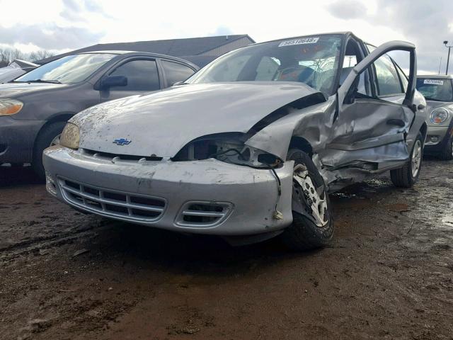 1G1JC524K27211492 - 2002 CHEVROLET CAVALIER B SILVER photo 2