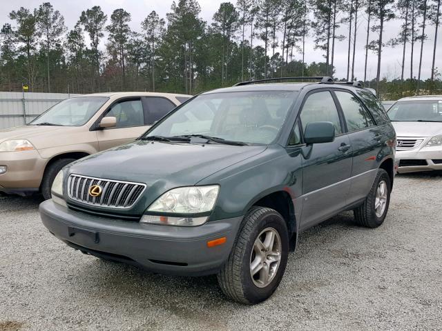 JTJHF10U410226101 - 2001 LEXUS RX 300 GREEN photo 2