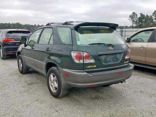 JTJHF10U410226101 - 2001 LEXUS RX 300 GREEN photo 3