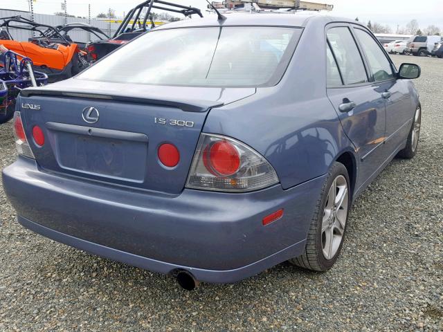 JTHBD192440085355 - 2004 LEXUS IS 300 GRAY photo 4