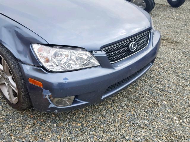 JTHBD192440085355 - 2004 LEXUS IS 300 GRAY photo 9