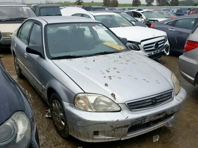 2HGEJ6617YH538192 - 2000 HONDA CIVIC BASE SILVER photo 1