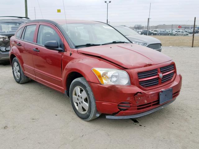 1B3HB28B47D549509 - 2007 DODGE CALIBER RED photo 1