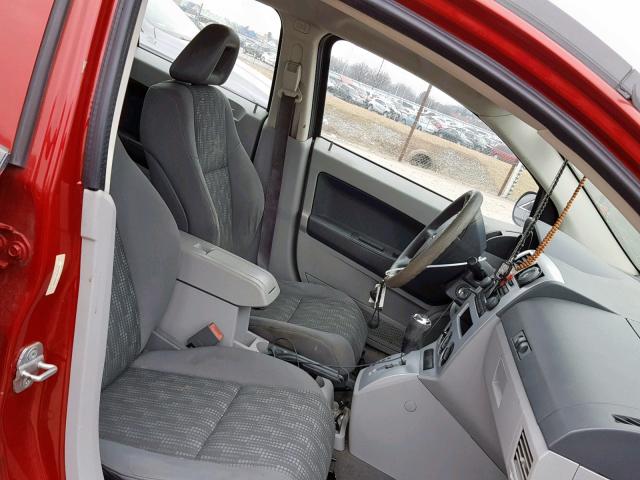 1B3HB28B47D549509 - 2007 DODGE CALIBER RED photo 5