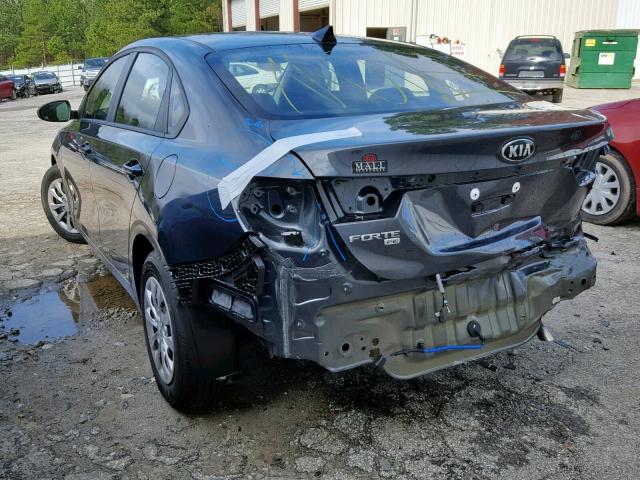 3KPF24AD6KE027338 - 2019 KIA FORTE FE GRAY photo 3