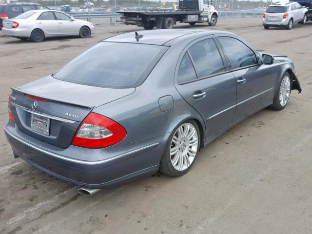 WDBUF90X58B211579 - 2008 MERCEDES-BENZ E 550 4MAT GRAY photo 4