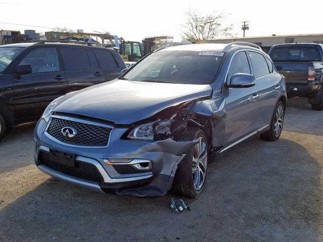 JN1BJ0RPXGM232486 - 2016 INFINITI QX50 BLUE photo 2