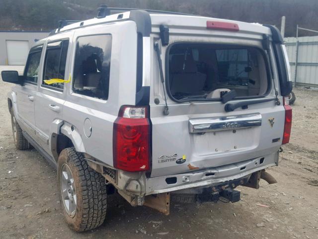 1J8HG58P77C520677 - 2007 JEEP COMMANDER SILVER photo 10