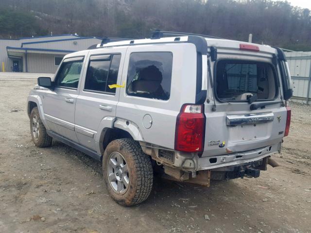 1J8HG58P77C520677 - 2007 JEEP COMMANDER SILVER photo 3