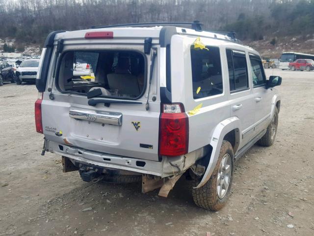 1J8HG58P77C520677 - 2007 JEEP COMMANDER SILVER photo 4