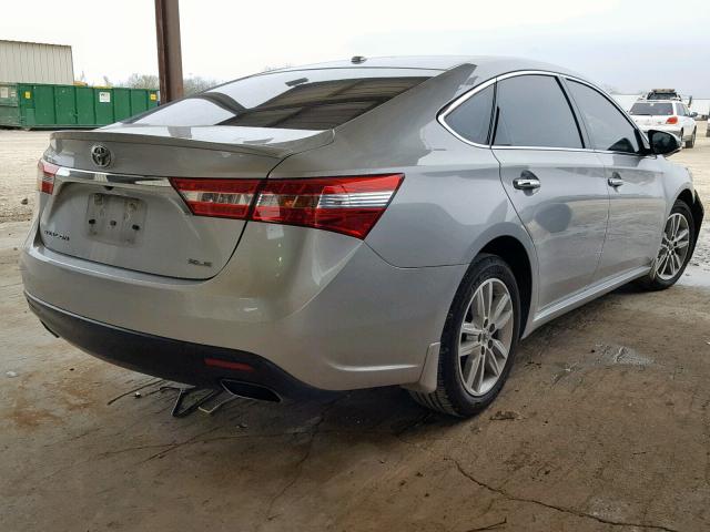 4T1BK1EB1EU123479 - 2014 TOYOTA AVALON BAS SILVER photo 4