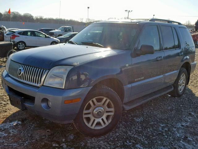 4M2ZU86W72UJ36668 - 2002 MERCURY MOUNTAINEE BLUE photo 2