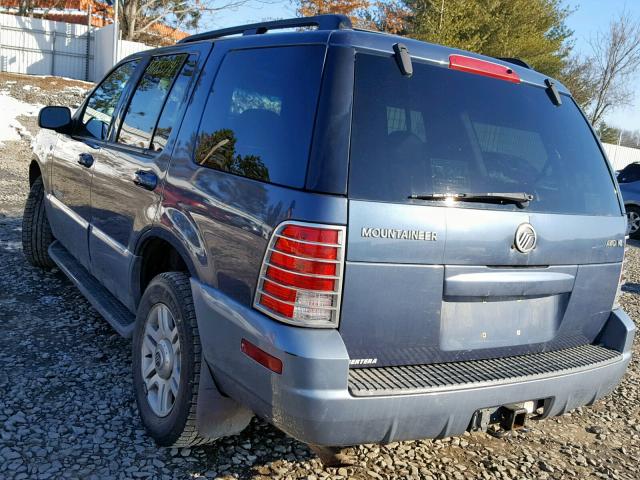 4M2ZU86W72UJ36668 - 2002 MERCURY MOUNTAINEE BLUE photo 3