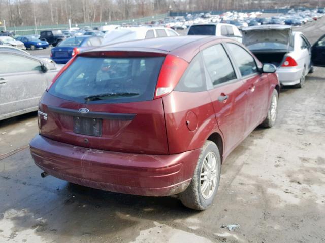 1FAFP37N17W259697 - 2007 FORD FOCUS ZX5 MAROON photo 4