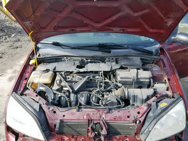 1FAFP37N17W259697 - 2007 FORD FOCUS ZX5 MAROON photo 7