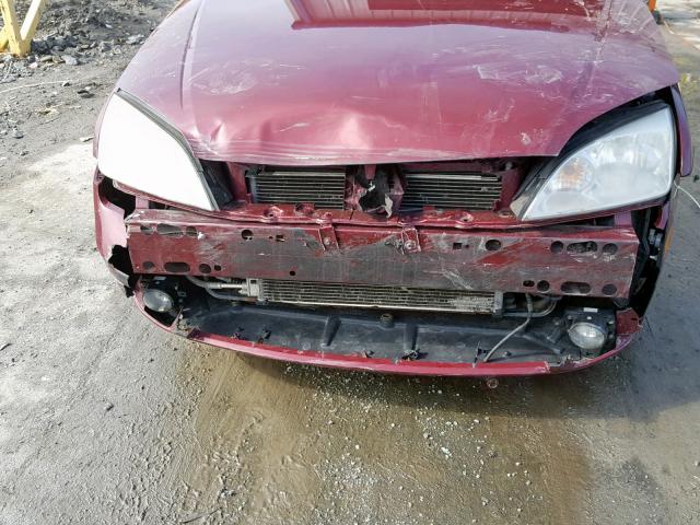 1FAFP37N17W259697 - 2007 FORD FOCUS ZX5 MAROON photo 9