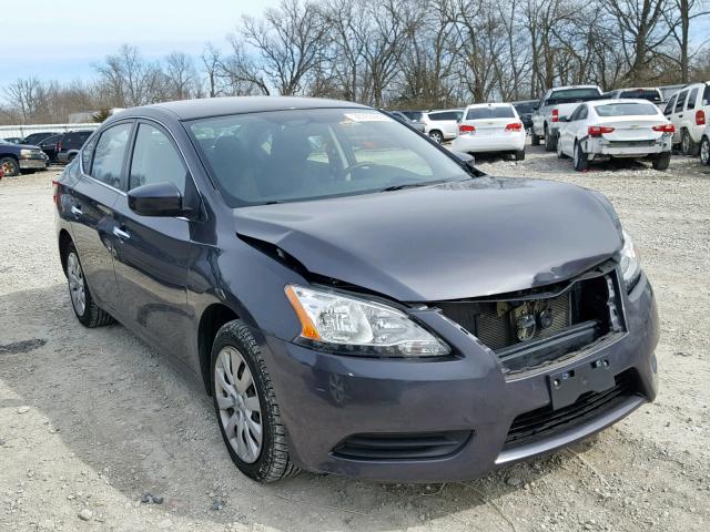 1N4AB7AP5EN856042 - 2014 NISSAN SENTRA S CHARCOAL photo 1