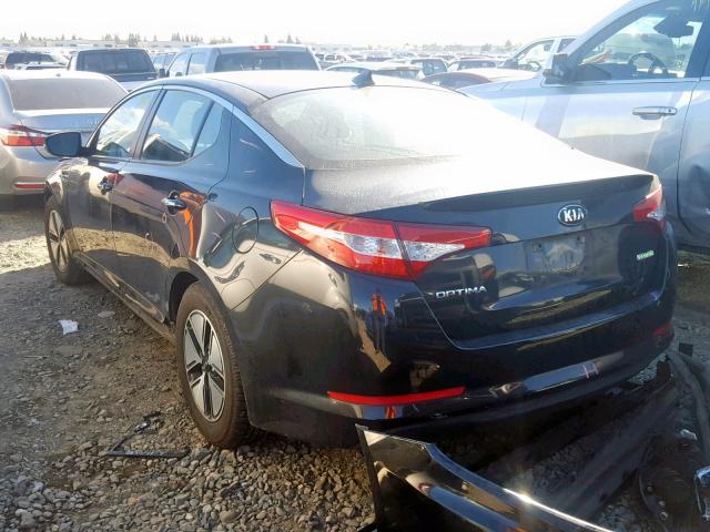 KNAGM4AD4C5035737 - 2012 KIA OPTIMA HYB BLACK photo 3