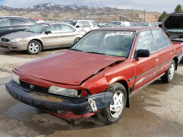 4T1SV21E9LU252841 - 1990 TOYOTA CAMRY DLX 勃艮第红 照片 2