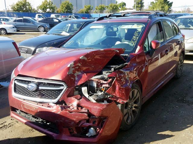 JF1GPAW6XF8242760 - 2015 SUBARU IMPREZA SP RED photo 2