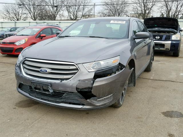 1FAHP2E81EG143469 - 2014 FORD TAURUS SEL GRAY photo 2