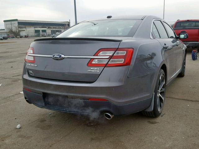 1FAHP2E81EG143469 - 2014 FORD TAURUS SEL GRAY photo 4