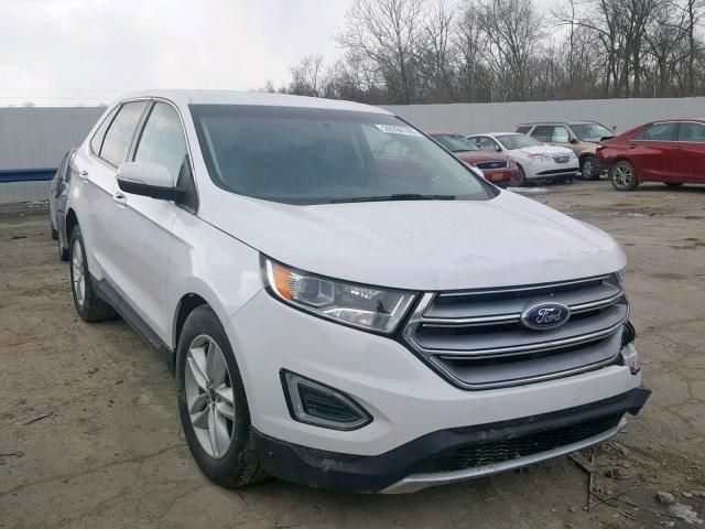 2FMTK4J91FBC38034 - 2015 FORD EDGE SEL WHITE photo 1