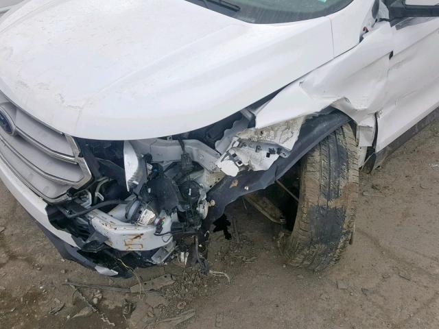 2FMTK4J91FBC38034 - 2015 FORD EDGE SEL WHITE photo 9