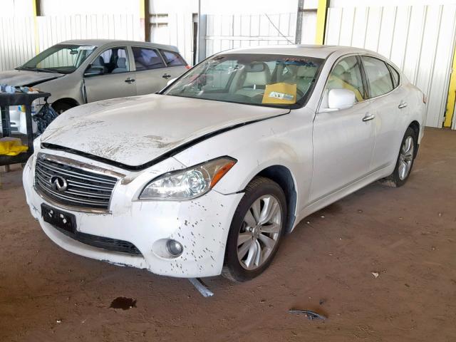 JN1BY1AR2BM375651 - 2011 INFINITI M37 X WHITE photo 2