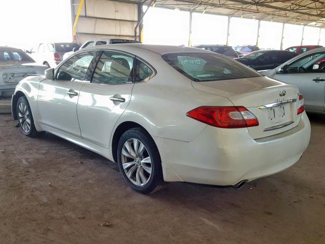 JN1BY1AR2BM375651 - 2011 INFINITI M37 X WHITE photo 3