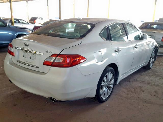 JN1BY1AR2BM375651 - 2011 INFINITI M37 X WHITE photo 4