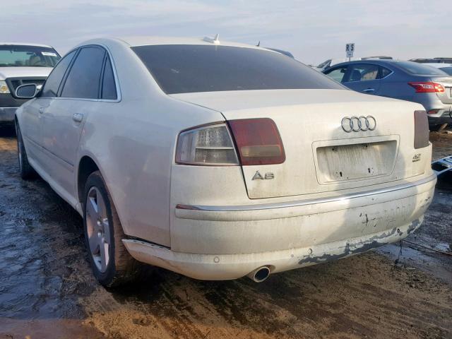 WAUML44E26N019552 - 2006 AUDI A8 L QUATT WHITE photo 3