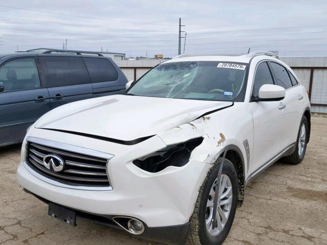 JN8AS1MU7CM120705 - 2012 INFINITI FX35 WHITE photo 9