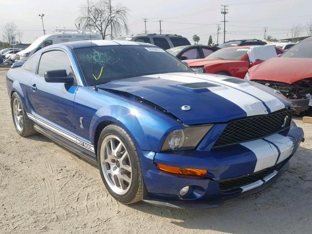 1ZVHT88S985145886 - 2008 FORD MUSTANG SH BLUE photo 1