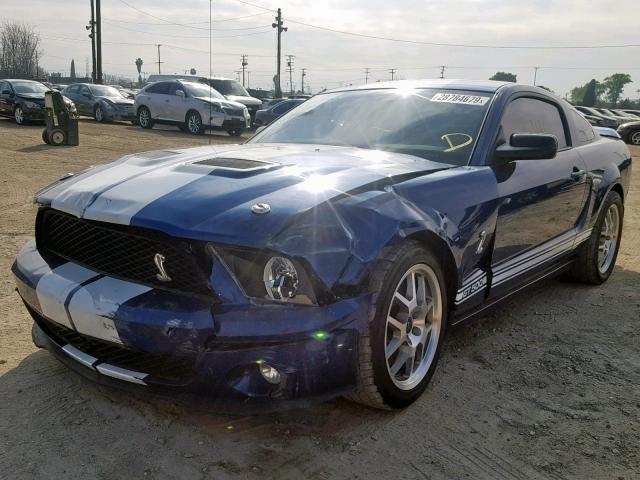 1ZVHT88S985145886 - 2008 FORD MUSTANG SH BLUE photo 2