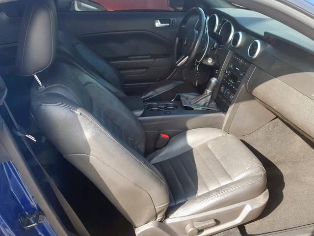 1ZVHT88S985145886 - 2008 FORD MUSTANG SH BLUE photo 5