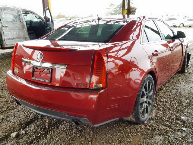 1G6DV57V380199769 - 2008 CADILLAC CTS HI FEA RED photo 4