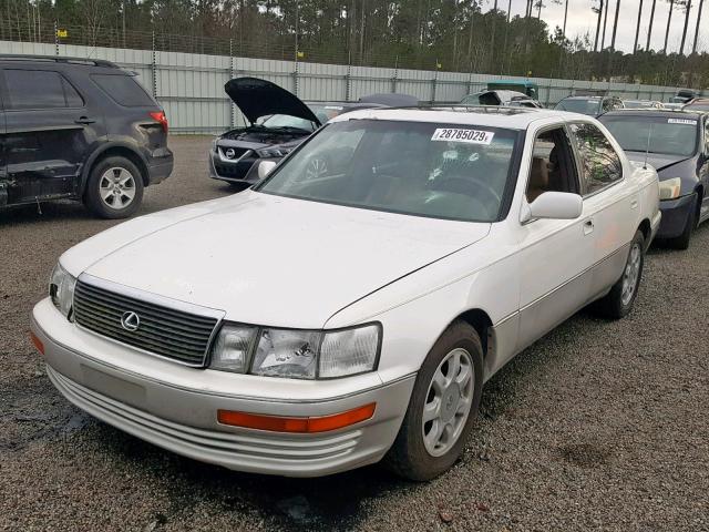 JT8UF11E0R0210237 - 1994 LEXUS LS 400 WHITE photo 2