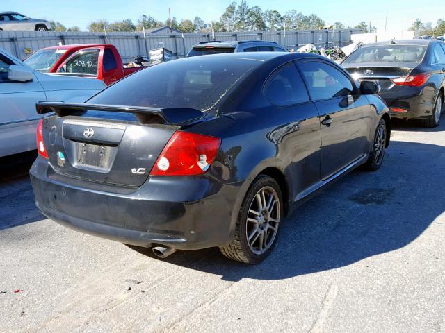 JTKDE177370160176 - 2007 TOYOTA SCION TC შავი ფოტო 4