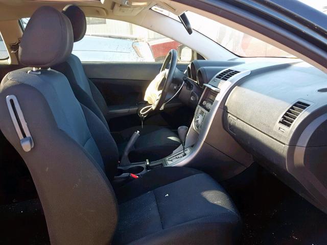 JTKDE177370160176 - 2007 TOYOTA SCION TC შავი ფოტო 5