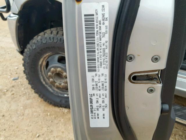 3D73Y4CL7BG636826 - 2011 DODGE RAM 3500 SILVER photo 10