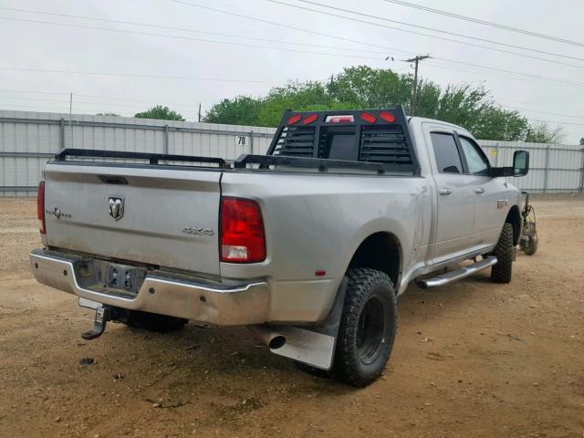 3D73Y4CL7BG636826 - 2011 DODGE RAM 3500 SILVER photo 4