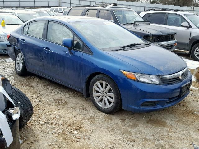 19XFB2F91CE044557 - 2012 HONDA CIVIC EXL BLUE photo 1