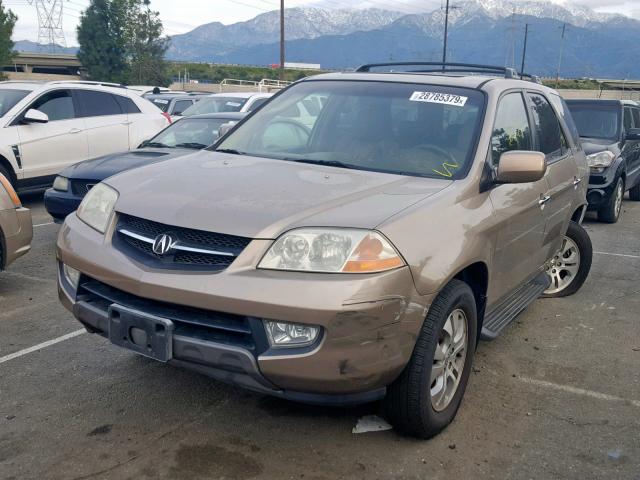 2HNYD18753H502205 - 2003 ACURA MDX TOURIN GOLD photo 2