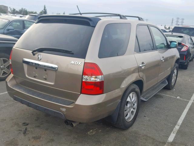 2HNYD18753H502205 - 2003 ACURA MDX TOURIN GOLD photo 4