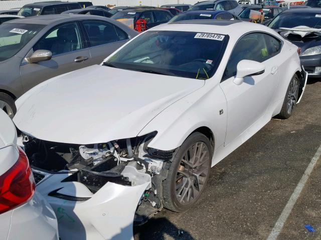 JTHHA5BC6H5005219 - 2017 LEXUS RC 200T WHITE photo 2