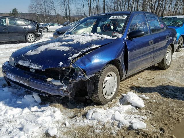 1Y1SK5269VZ434708 - 1997 GEO PRIZM BASE 蓝色 照片 2