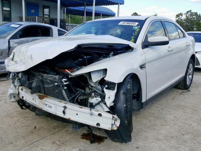 1FAHP2EW3CG142268 - 2012 FORD TAURUS SEL WHITE photo 2